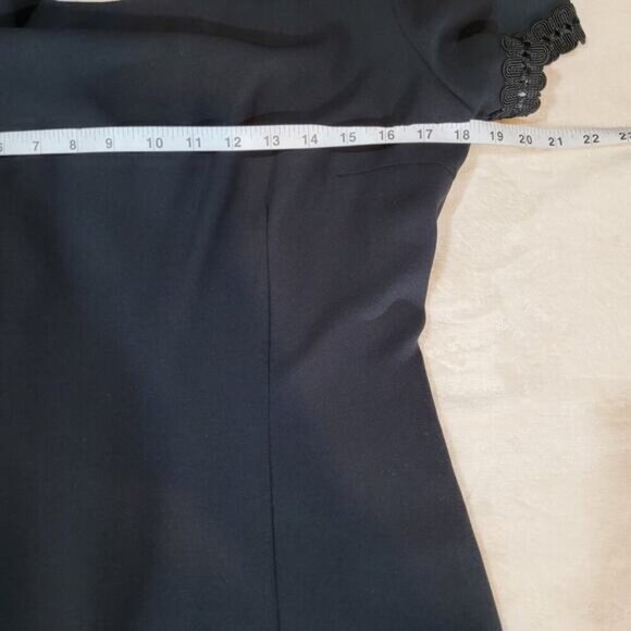 Vintage 1980s Donna Morgan Little Black‎ Dress - Size 8 - Picture 6 of 8